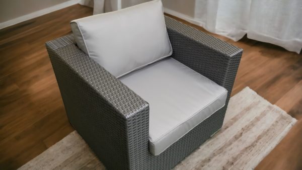 Eldorado grey Кресло из искусственного ротанга