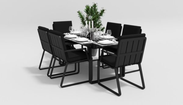 VOGLIE Dining Мебель из алюминия, черный