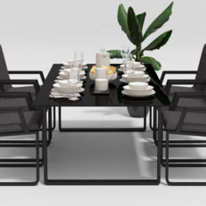 VOGLIE Dining XL Мебель из алюминия столовая группа, антрацит