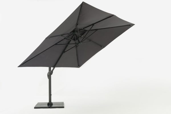 Varallo, зонт уличный, цвет купола антрацит, алюминий, фото