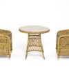 Плетеная мебель кофейный комплект Эспрессо–80 R, цвет соломенный