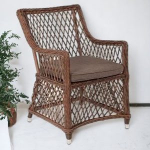 "Venezianico" Кресло плетеное, цвет коричневый