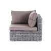 Лунго 4SiS Угол модуль для плетеного дивана, цвет графит