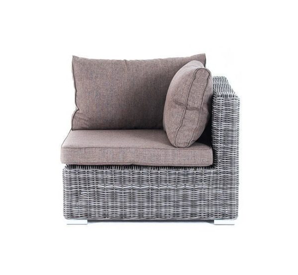 Лунго 4SiS Угол модуль для плетеного дивана, цвет графит